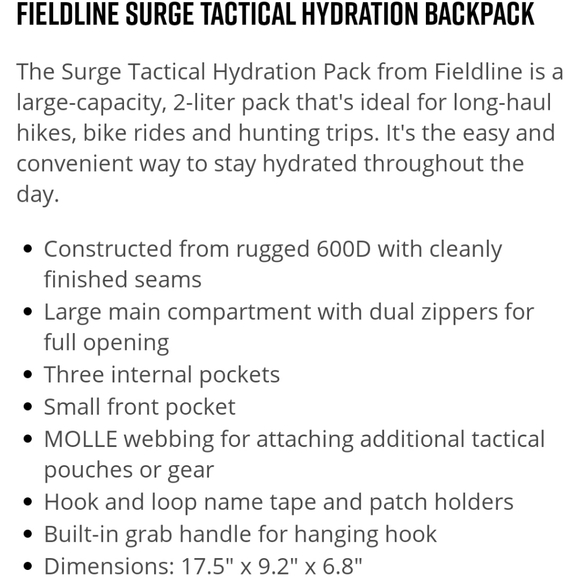 Tacticak hydration backpack - Picture 5 of 5